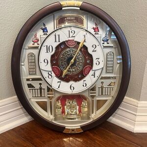 Seiko Melodies in Motion Dancing Dial Musical Wall Clock with '70s Pop Music